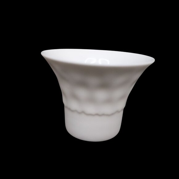 Rosenthal Studio-Linie White Porcelain Textured Candle Holder Minimalist MCM - Picture 1 of 6